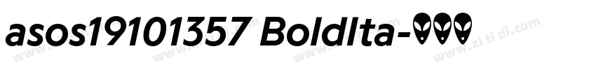 asos19101357 BoldIta字体转换